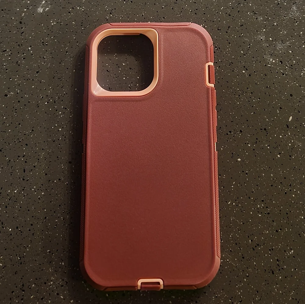NWT! Iphone 13 Pro Max Wine Red Pink Anti-Scratch 360 Full Body Protective Case
